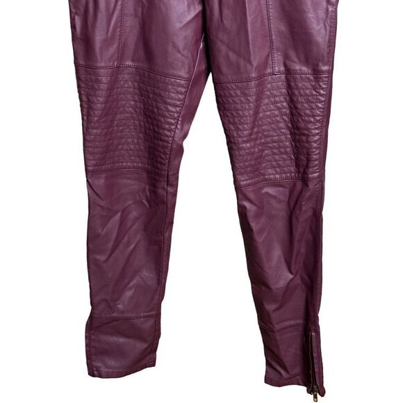 Free People Faux Leather Pants 8 - Picture 3 of 10